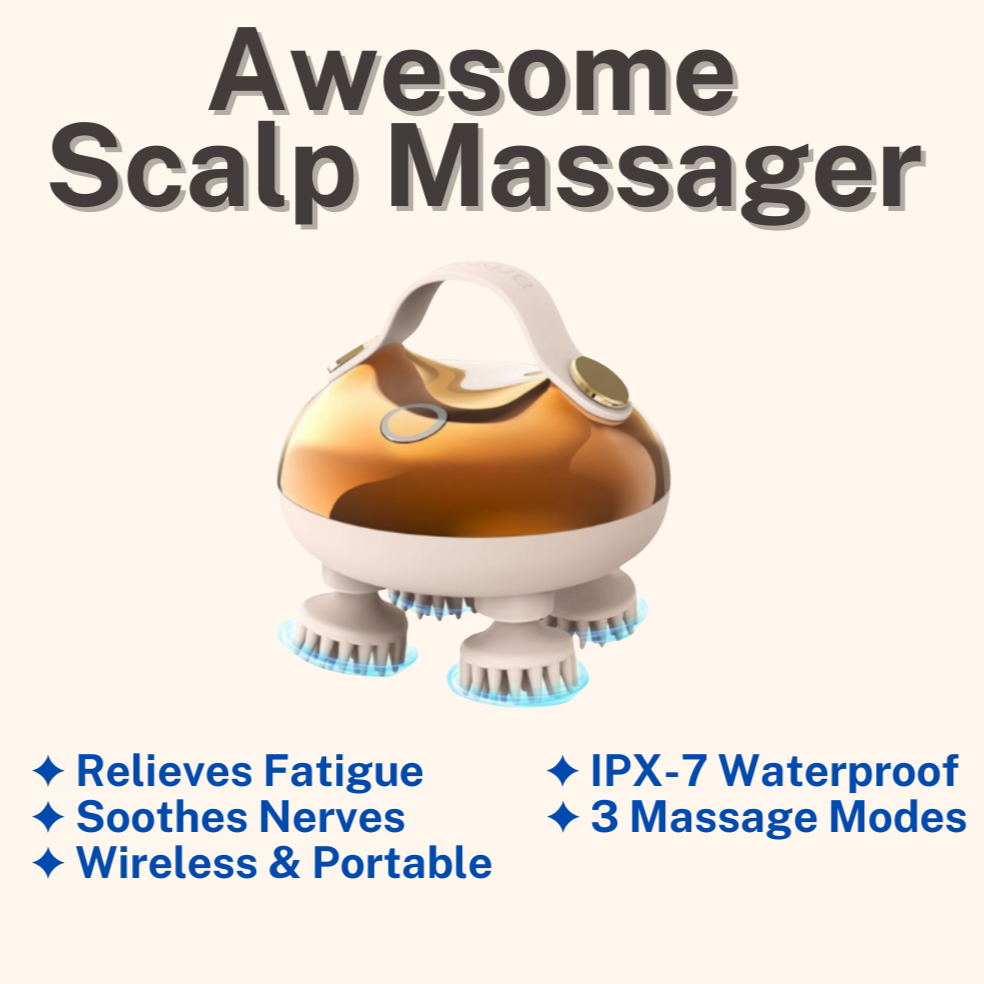 AWESOME Wireless Scalp Massager